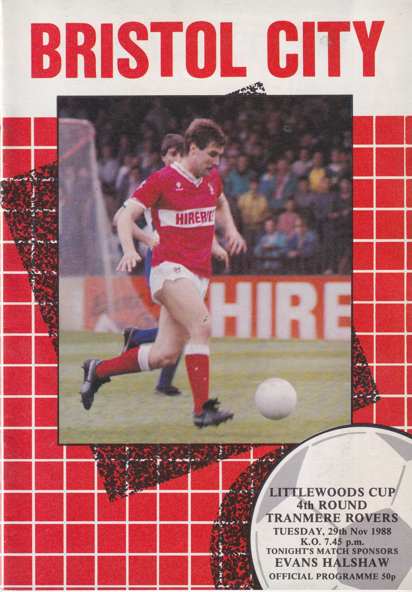 Bristol City v Tranmere Rovers match programme